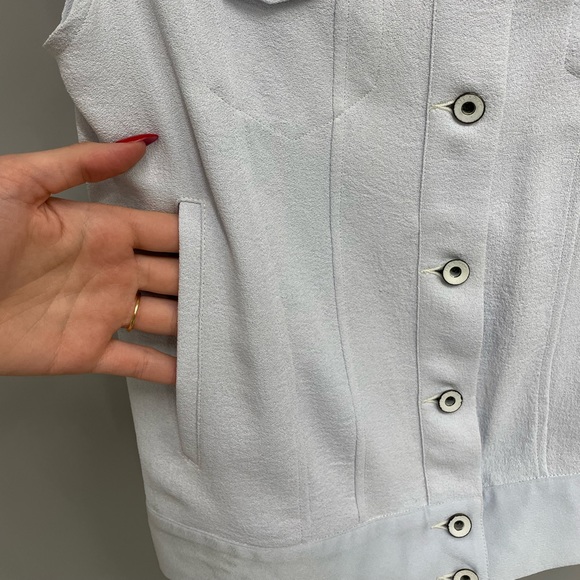 Rag & Bone Periwinkle Button-up Vest - Picture 5 of 8